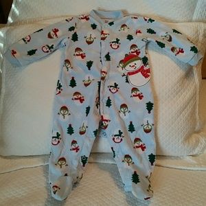 Carter's footie pajamas winter Christmas